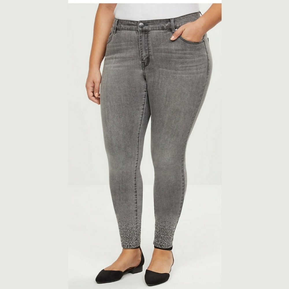 Lane Bryant Plus Size 28 Mid-Rise Skinny Jeans